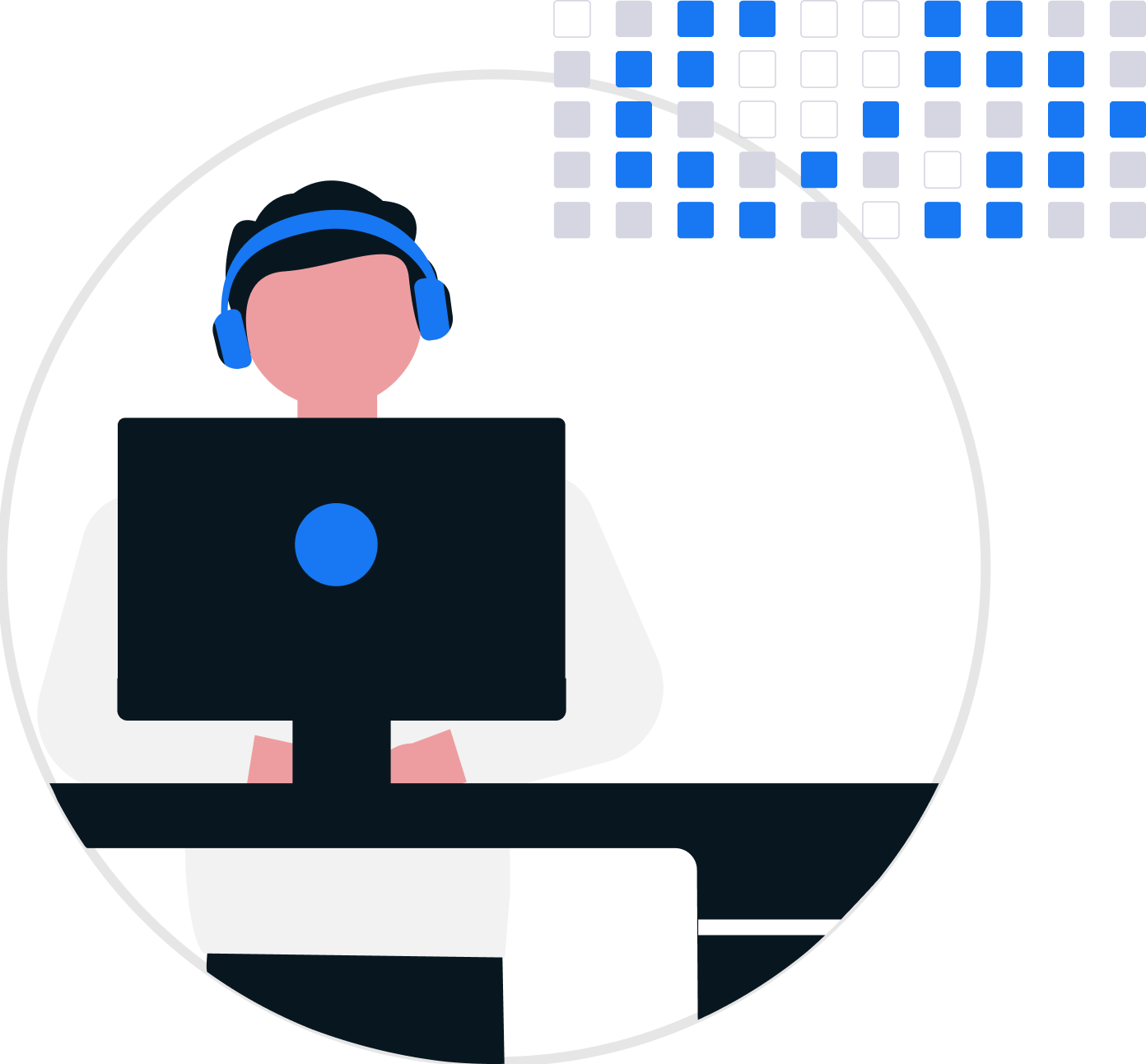 Person working at computer